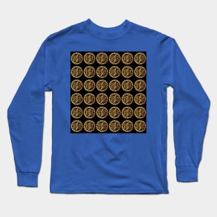 Mechnical Engineer Grears Seamless Pattern Design for engineering students Long Sleeve T-Shirt